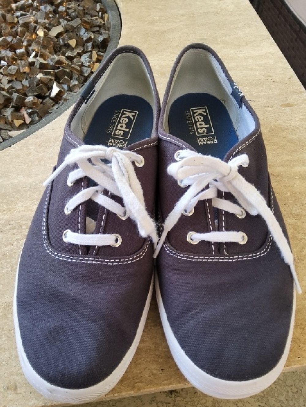 Keds Canvas Sneakers in Dark Blue Size 8 1/2